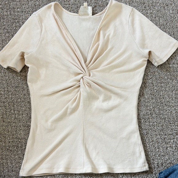 Sezane Maia Tee - Cream - Picture 2 of 4